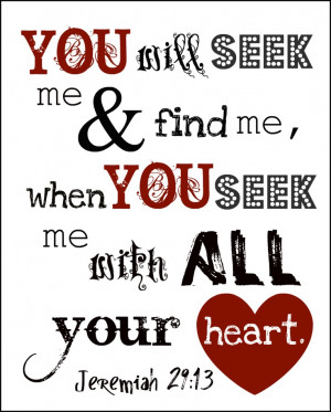 Jeremiah 29:13 Such a good reminder!