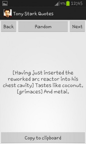 View bigger - Tony Stark - Quotes for Android screenshot