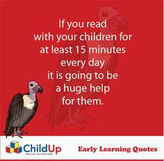 ChildUp Early Learning Quote #137 : If You Read with your Children