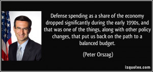 Defense spending as a share of the economy dropped significantly ...