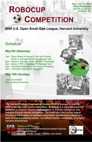 Open Small-size Robot Soccer Competition, Harvard, May 2009