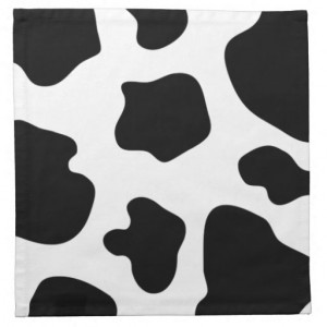 Cow spots pattern napkins | Funny animal print