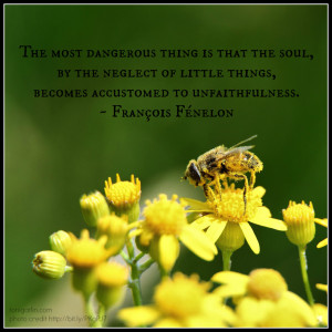 The most dangerous thing is that the soul, by the neglect of little ...