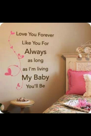 Cute quote for a girls bedroom wall