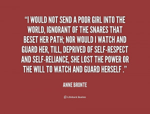 ... ignorant of the snares that bese... - Anne Bronte at Lifehack Quotes