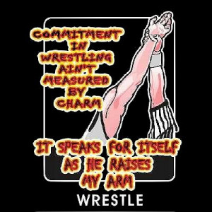 ... wrestling t shirt dark shirt 5w64w commitment in wrestling transfer