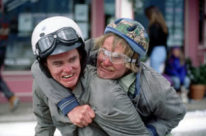 ... lloyd on his sweet sweet scooter in the movie dumb and dumber