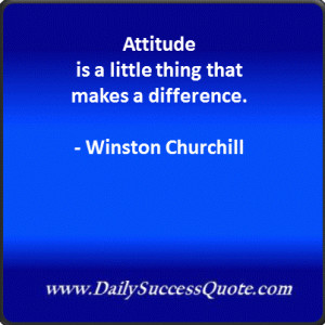 Winston Churchill on attitude