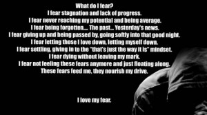 Fear is nothing quotes