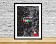 ... Unique gift, Cool wall art, Rock n roll, Quote, Grungy, Inspire, Skull