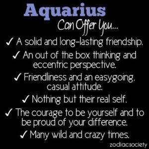 Uh yeah I can! :) I love being an Aquarius!