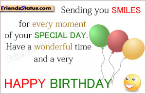 birthday quotes for fb status wonderful time and a very happy birthday ...