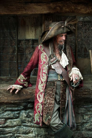 Keith Richards in pirate costume for the 