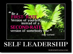 Self Leadership is Modelling Your Own Excellence