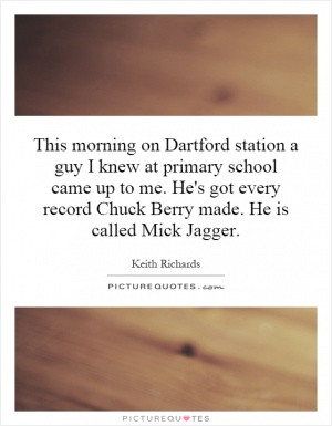 This morning on Dartford station a guy I knew at primary school came ...