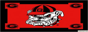 Georgia Bulldogs Red Photo Facebook Timeline Cover