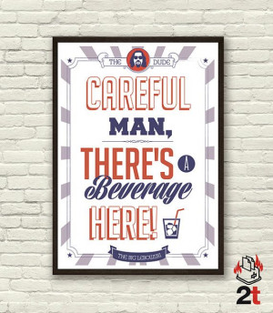 The Big Lebowski Movie Quote Poster Digital por 2ToastDesign, $14.95