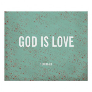 god is love from 1 john 4 8 modern minimalist typography on a lovely ...