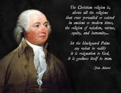 John Adams Christian Quote Poster