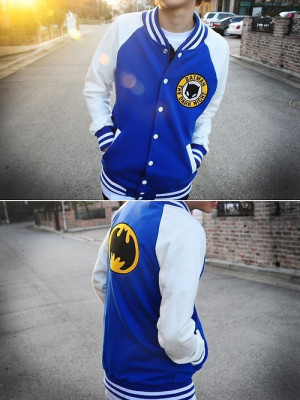 Tagged: WANT WANT!!! batman varsity jacket want korean
