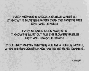 The Lion And Gazelle Quote...