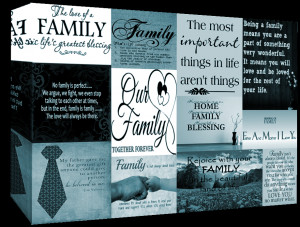 Details about Duck Egg Blue Family Quotes Canvas Wall Art Picture - A1 ...