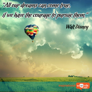 Inspirational Wallpaper Quote by Walt Disney