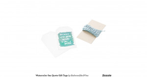 watercolor_sea_quote_gift_tags_pack_of_gift_tags ...