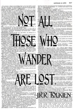 Tolkien Quote • Upcycled Dictionary Print
