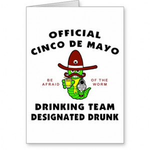 Cinco Mayo Designated Drunk Cards Eff