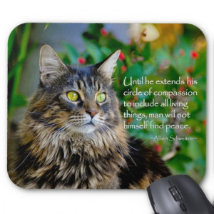Cat Quote Inspirational Mouse Pad