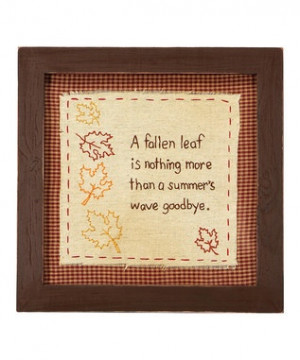 Cute saying for autumn - Primitives by Kathy