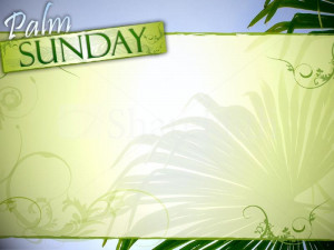 Palm Sunday Powerpoint Backgrounds Palm sunday with blue sky