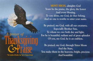 Prayer of Thanksgiving & Praise