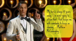 Matthew McConaughey spoke of himself — in 10 years — being his ...