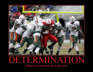 ... do with running, but I love me some football... and determination