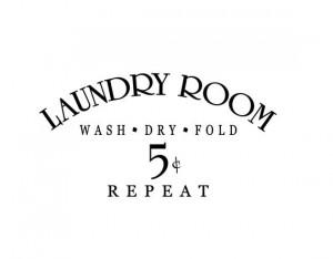 Laundry Room wall decal Vinyl lettering wall words decals quotes home ...