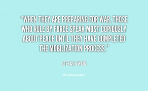 ... about peace until they have completed the mobilization process
