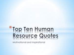 Human Resources Quotes