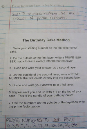 Birthday Cake Method for Prime Factorization - Interactive Notebook