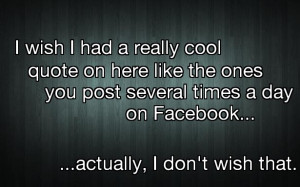 ... The Ones You Post Several Times A Day On Facebook - Facebook Quote