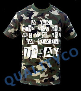Mens-Motivational-Workout-Quotes-Camo-T-Shirt-Muscle-Army-Military-Gym ...
