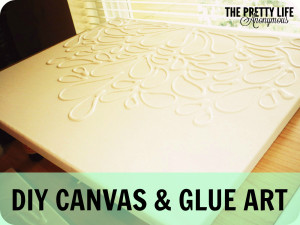 ... glue. You can trace it lightly with pencil first if you want to be
