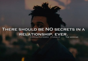 Singer, the weeknd, quotes, sayings, secrets, relationship