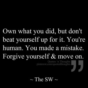 Own what you did and move on.