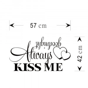 ... Quotes Alway Kiss Me Goodnight Home Supplies Decoration Wall Decal