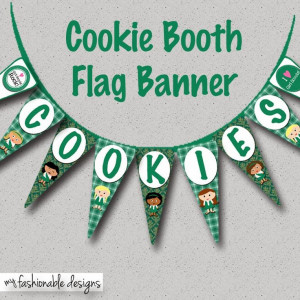 Girl Scouts: Cookie Booth Flag Banner - FREE Download