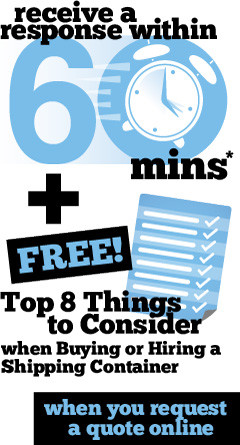 ... call 1800 601 194 to speak to us now about shipping container prices