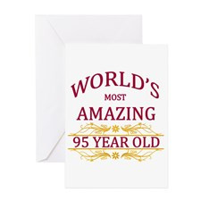 95th. Birthday Greeting Card for