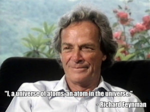 Richard Feynman is Atom in the Universe